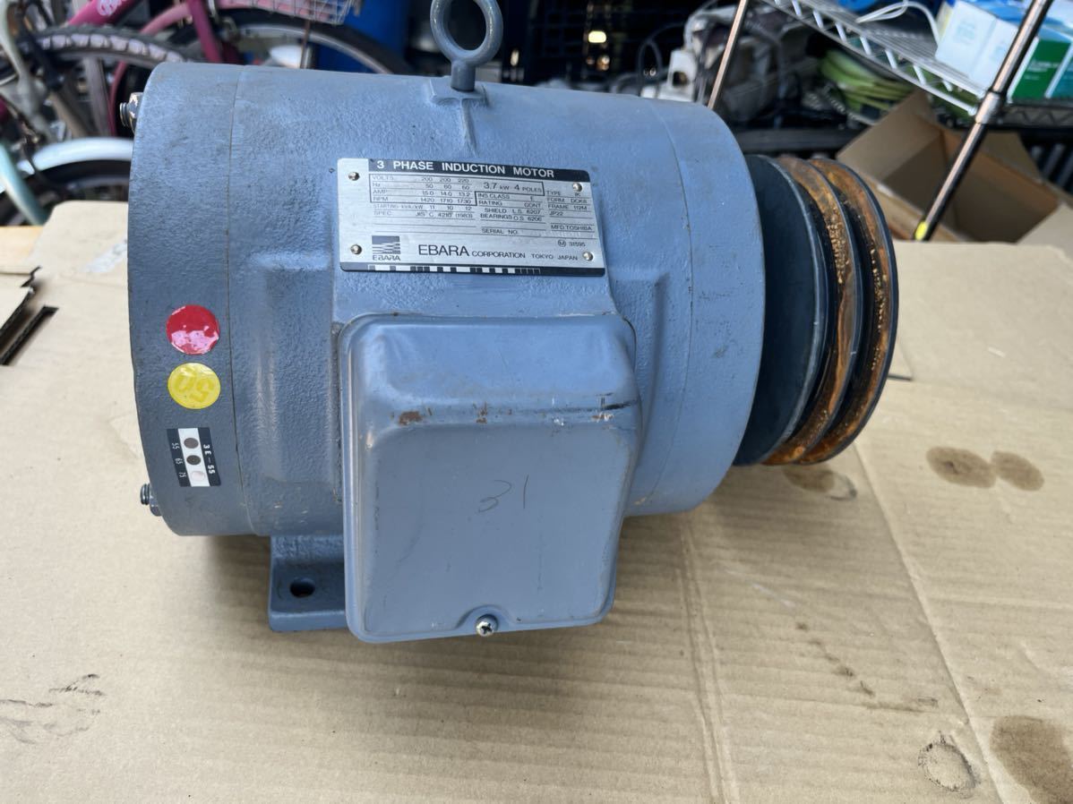 【爆買い，安い】 EBARA 三相 200V モーター 3-PHASE INDUCTION MOTOR 3.7kw 品(その他)｜売買されたオークション情報、yahooの商品情報をアーカイブ公開 - オークファン その他