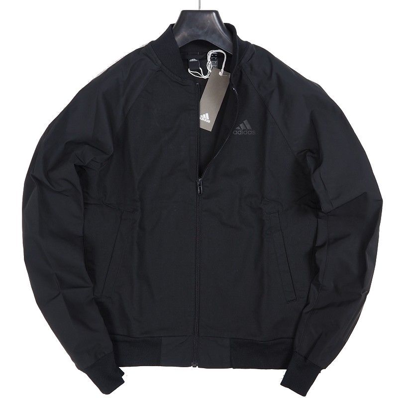新作入荷，大人気 N220 アディダス コットン MA-1 ボンバージャケット ブルゾン M メンズ ストレッチ adidas ゴルフ 春夏 ブラック(アディダス)｜売買されたオークション情報、yahooの商品情報をアーカイブ公開 - オ ジャンパー、ジャケット