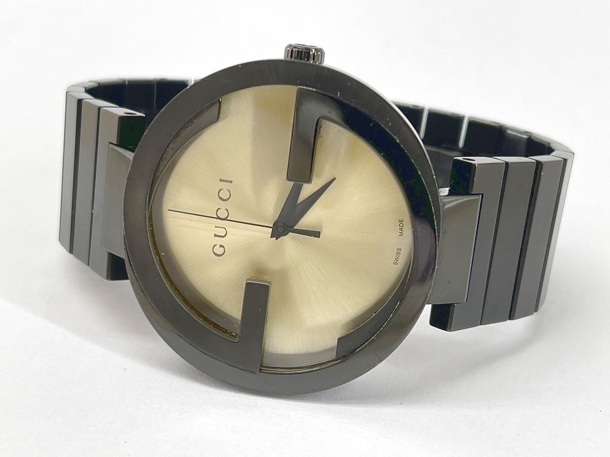 GUCCI グラミーアワード スペシャルエディション 133.2 メンズ クォーツ 黒x金色[325411