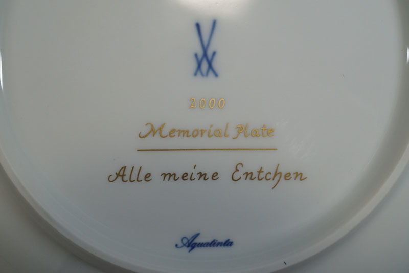 271】MEISSEN/マイセン 2000年 メモリアルプレート「Alle meine