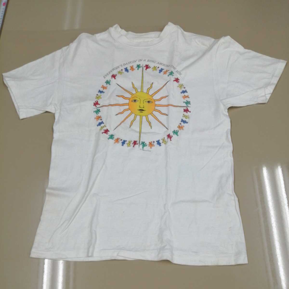 【安い，セール】 B04 バンドTシャツ グレイトフルデッド デッドベア 白 ヴィンテージ シングルステッチ grateful dead(Tシャツ)｜売買されたオークション情報、yahooの商品情報をアーカイブ公開 - オークファン Tシャツ