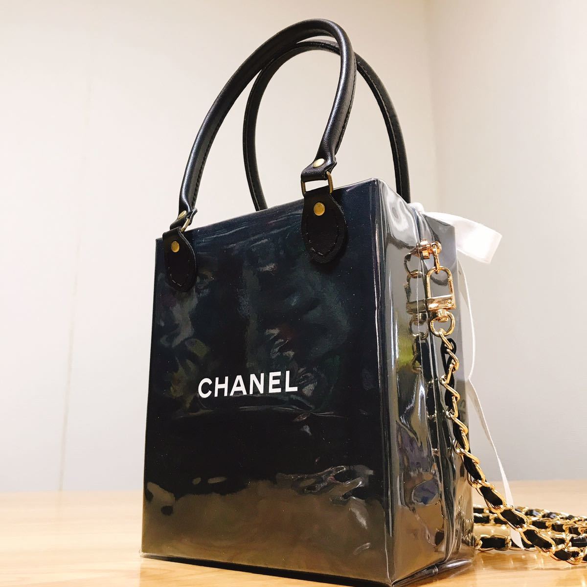 CHANEL シャネル 限定 紙袋 クリアバッグ ハンドメイド｜ブランド別