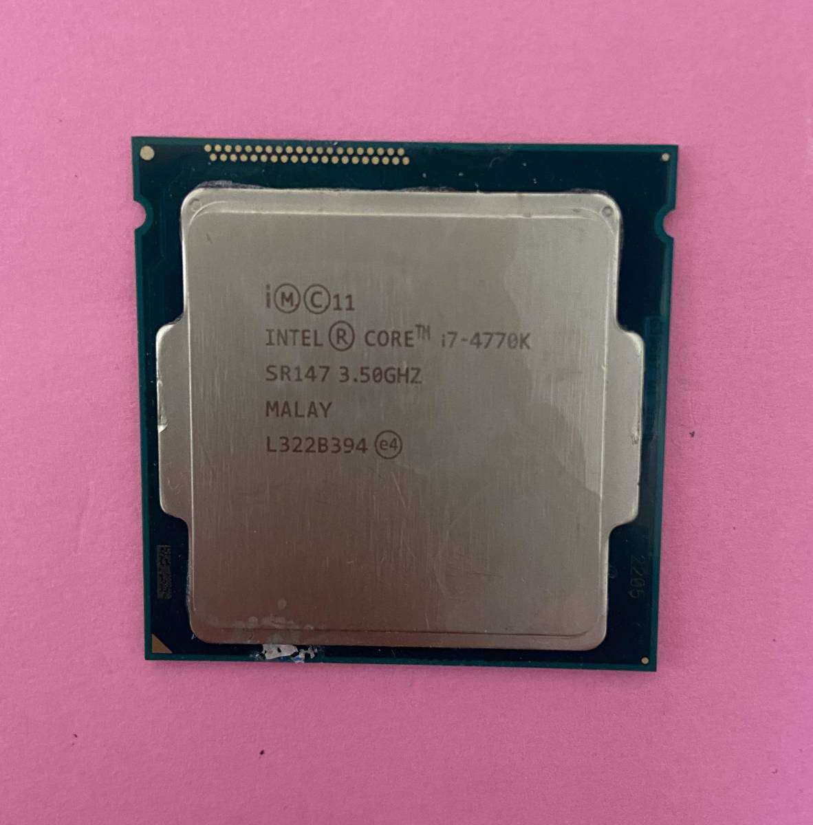 【超激得】 Intel Core I7-4770K 動作未確認ジャンク LGAソケット CPU インテル BH22(Core i7)｜売買されたオークション情報、yahooの商品情報をアーカイブ公開 - オークファン Core i7