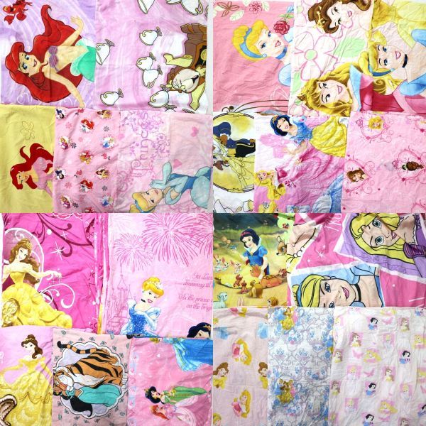 【お得，豊富な】 ディズニーベッドシーツ set 美女と野獣 白雪姫 他 レディース 20枚セット まとめ売り 古着卸 1円スタート 最落なしMG1571(キャラクター)｜売買されたオークション情報、yahooの商品情報をアー プリント生地