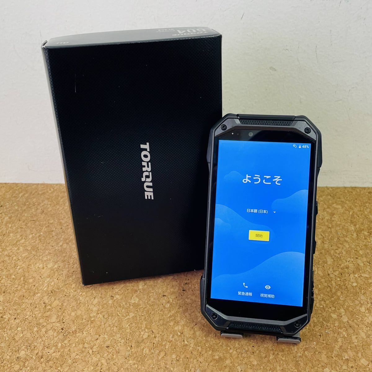 G04 TORQUE au AU Unlocked ムスビー｜極美品☆ au版　 TORQUE G04 KYV46　 64GB ブラック 判定◯ 　 i7611 コンパクト発送 