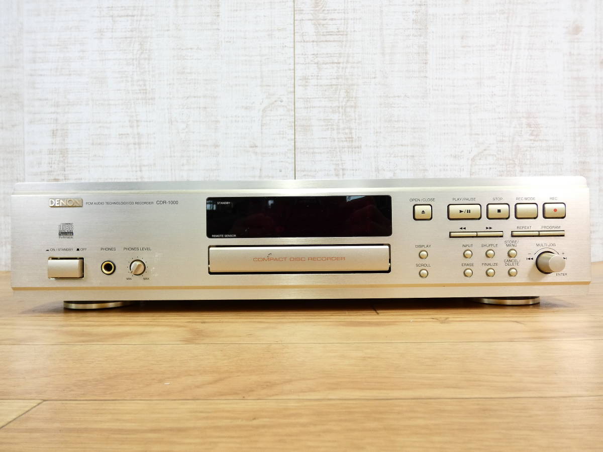 驚きの破格値，100%新品 DENON デノン CDR-1000 CDRレコーダー オーディオ機器 音響 本体 録再OK 現状品 @100 6704-1(DENON)｜売買されたオークション情報、yahooの商品情報をアーカイブ公開 - オークファン DENON