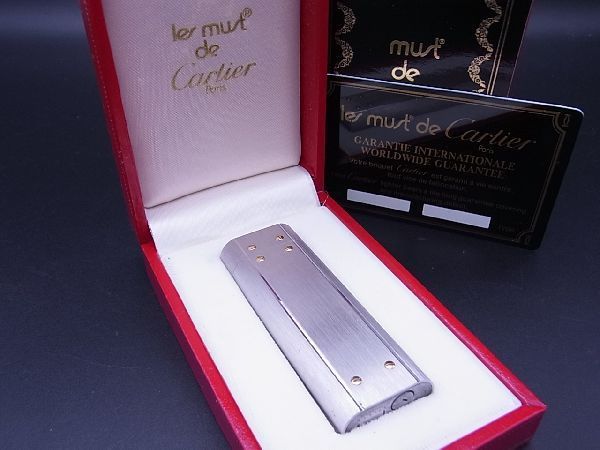  1円 Cartier カルティエ マストライン 高級ガスライター ローラー ガスライター 喫煙グッズ 喫煙具 メンズ シルバー系 a0234Ch(カルティエ)｜売買されたオークション情報、yahooの商品情報をアー カルティエ