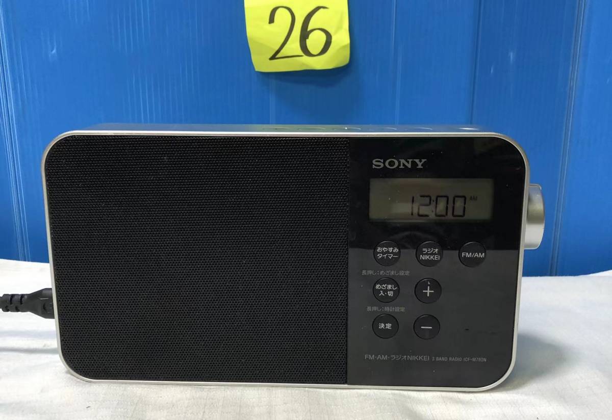 廃盤品 ラジオNIKKEI ICF-M78ON 3 BAND 新作入荷，格安 SONY FM・AM・ラジオNIKKEI 3バンド ICF-M780N