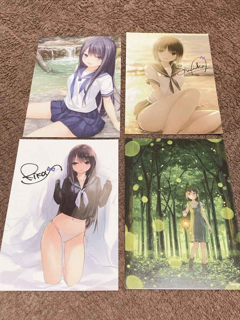 34 イラストレーター作品 ポストカード4枚セット カントク ほたるの森 珈琲貴族 青山澄香 白峰莉花 軸中心派 セーラー服 コミック アニメグッズ 売買されたオークション情報 Yahooの商品情報をアーカイブ公開 オークファン Aucfan Com