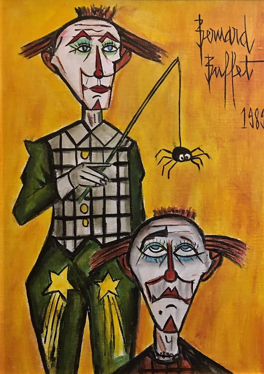 ベルナール ビュッフェ 『二羽の鳥 LITHOGRAPHIES 1952