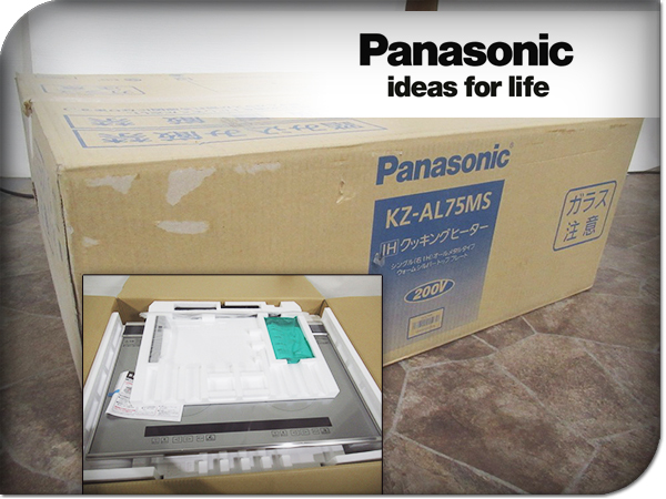  品 Panasonic/パナソニック ALシリーズ ビルトインIHクッキングヒーター KZ-AL75MS 19万 yjj7693m(IHクッキングヒーター（ビルトインタイプ）)｜売買されたオークション情報、yahooの商品情報をアーカ キッチン