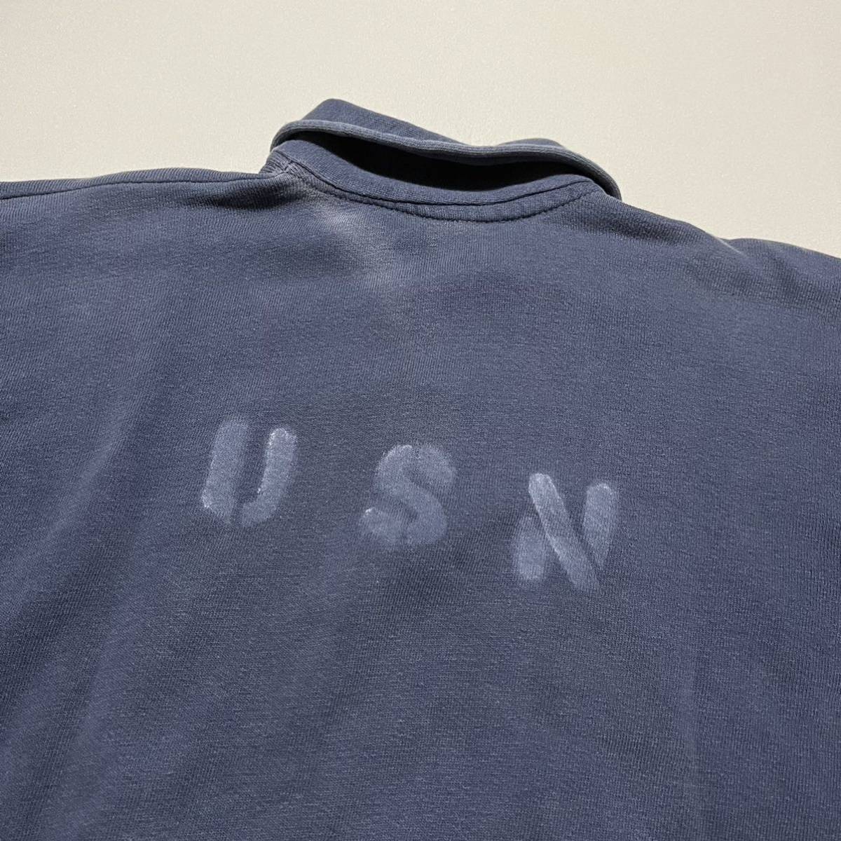 40s ヴィンテージ US NAVYハーフジップ スウェット /ブラック 501xx 