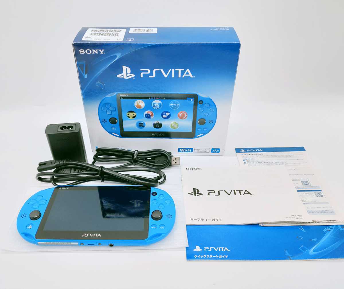 本体極 PS Vita PCH-2000 アクアブルー SONY Wi-Fiモデル メモリーカード(PS Vita本体)｜売買されたオークション情報、yahooの商品情報をアーカイブ公開 - オークファン PS Vita本体