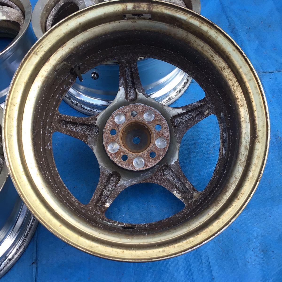 WORK EWING RSA アルミホイール ジャンク 16×7J+50 16インチ 4本セット 