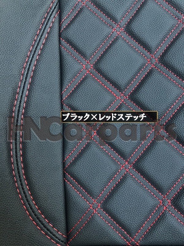 ふそう ジェネレーション キャンター シートカバー 標準キャブ シングル/ダブルキャブ センター分割 フロント レッドステッチ シートカバー ふそう 標準キャブ ホワイト 757F&frasl;R ジェネレーションキャンターシートカバー（H.14.01-H22.11