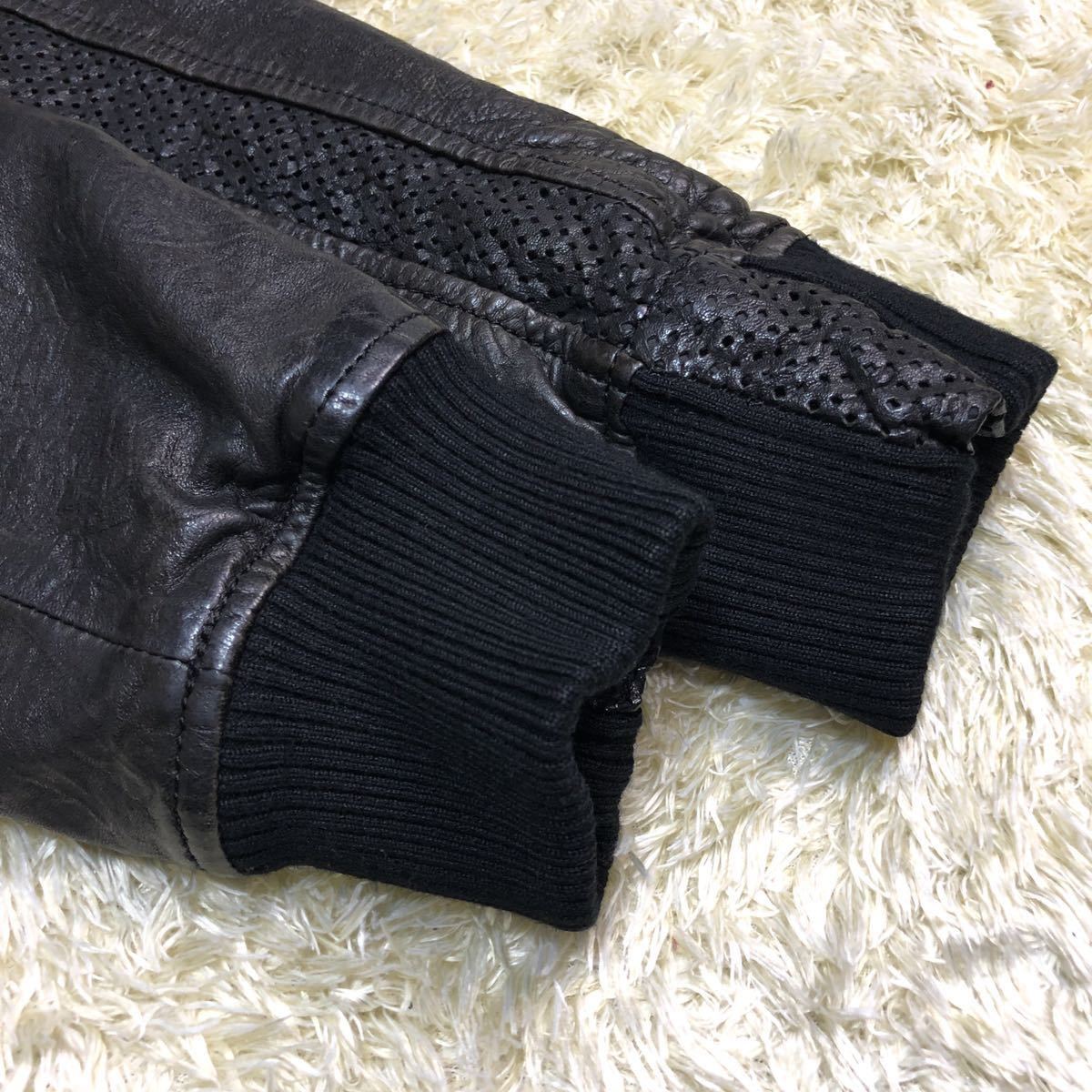 【定価30万円】エンポリオアルマーニ レザージャケット EMPORIO ARMANI】【アウター】エンポリオアルマーニ『レザージャケット