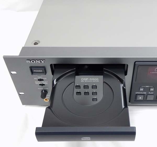 ソニー /SONY CDP-D500 業務用 CDプレーヤー リモコン付き 音出し確認