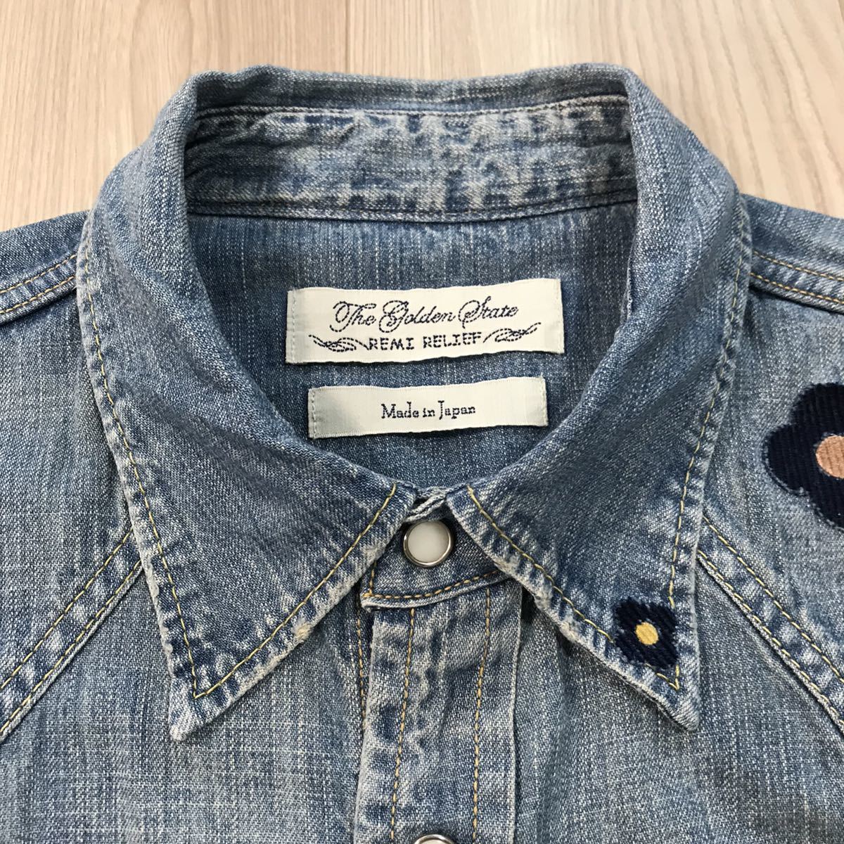 L remi reliefレミレリーフ デニム ウエスタン シャツ ビンテージ 
