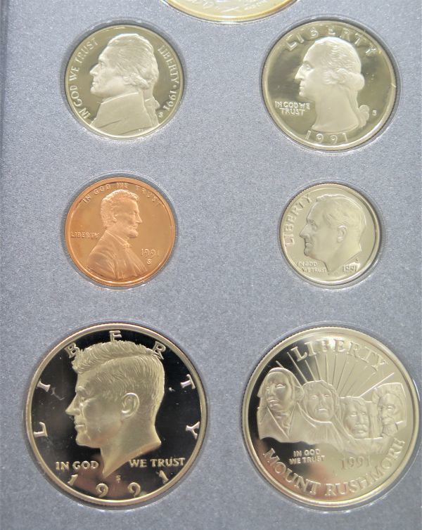 1円～⑥◇記念硬貨◇1991年 アメリカ プレステージセット プルーフ貨幣