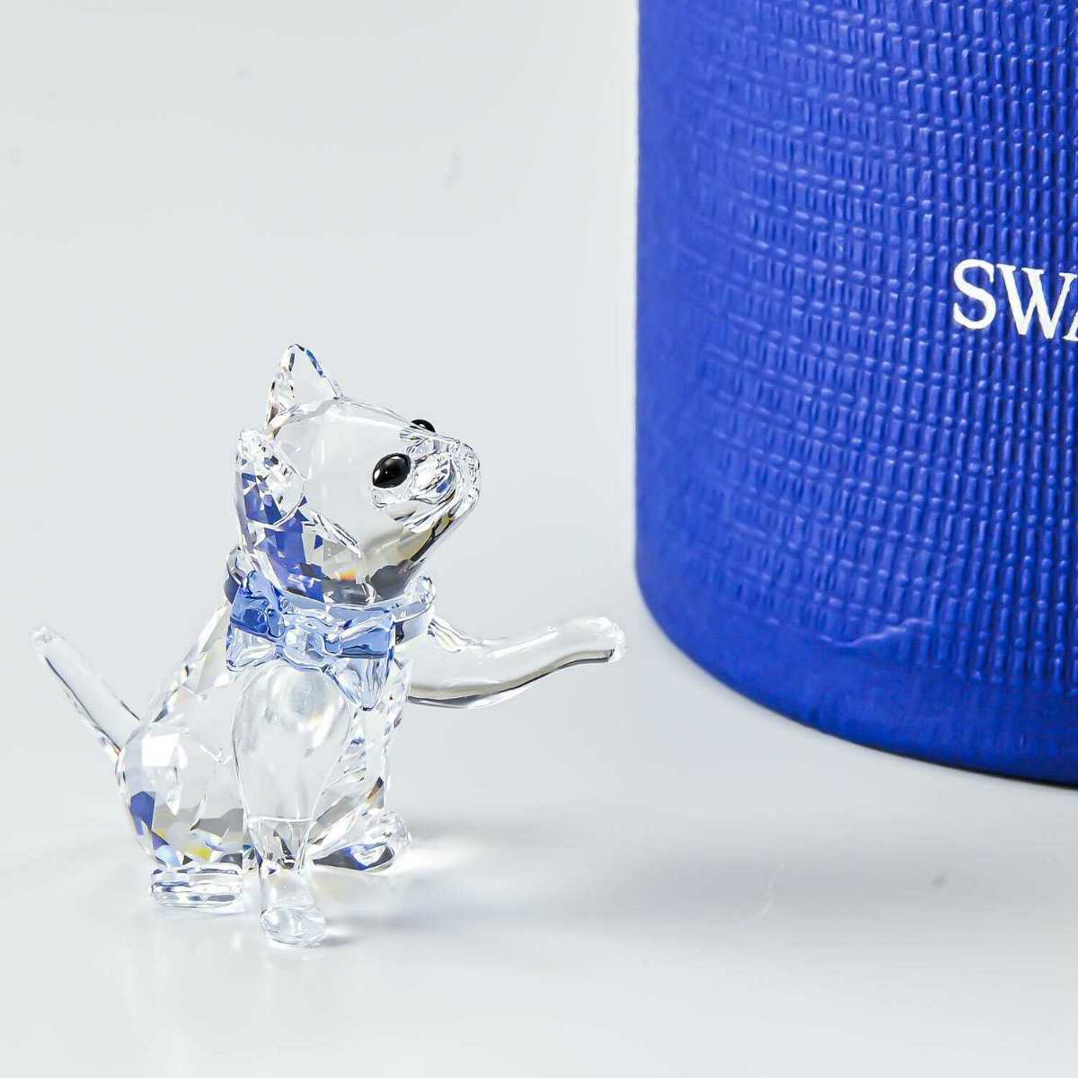 SWAROVSKI スワロフスキー クリスタルフィギュア フィギュリン 子ネコ