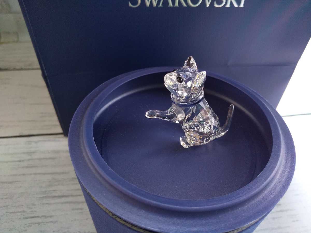 SWAROVSKI スワロフスキー クリスタルフィギュア フィギュリン 子ネコ