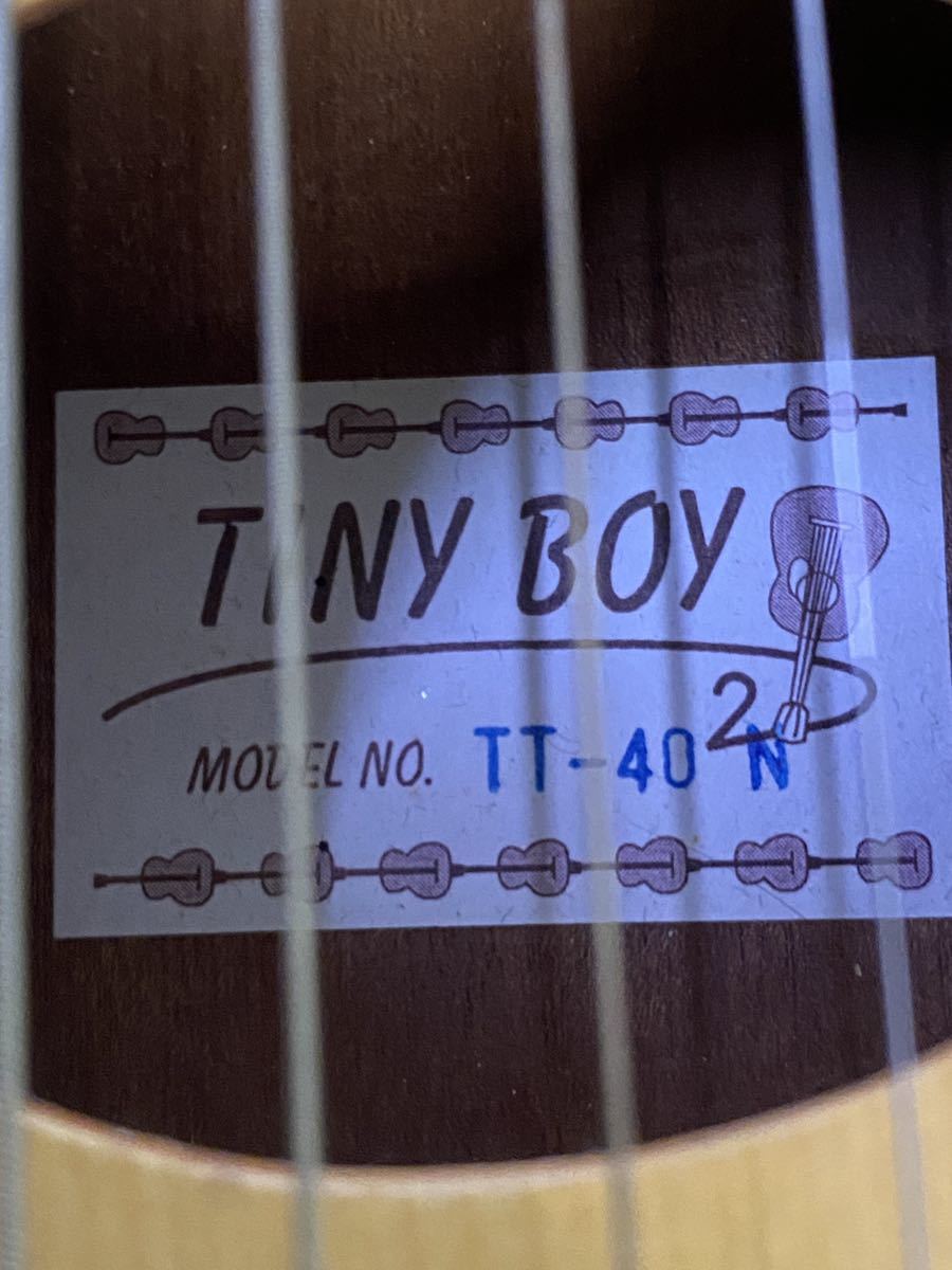 サ9558M☆TINYBOY 2 TT-40N トラベルギター ケース付 全長約84.5センチ