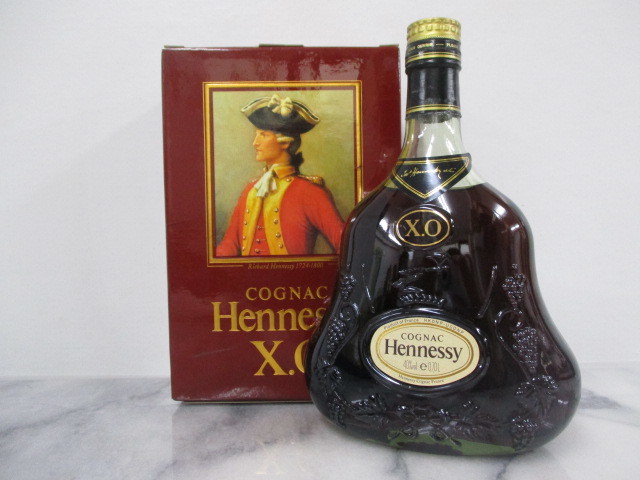Q307☆古酒☆1000円～☆未開栓☆箱付☆ Hennessy ヘネシー XO 金