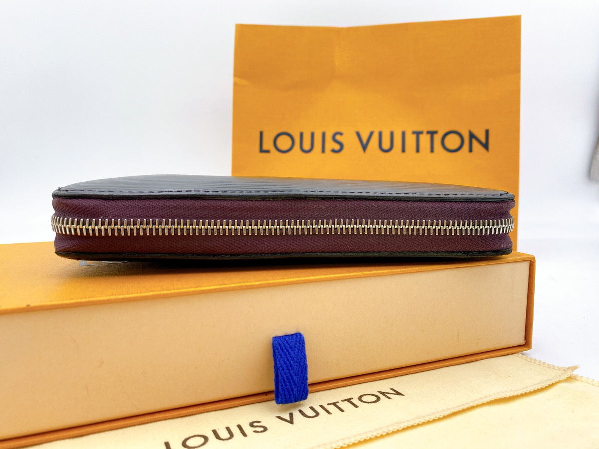 【美品】LOUIS VUITTON ルイヴィトン エピ ラウンドファスナー 長財布 ジップウォレット 黒/紫 A132 エピ ルイヴィトン ラウンドファスナー ⁄ エピ⁄ジッピーウォレット⁄長財布 VUITTON◇ジッピー・ウォレット_エピ_RED⁄牛革⁄レッド⁄ラウンド