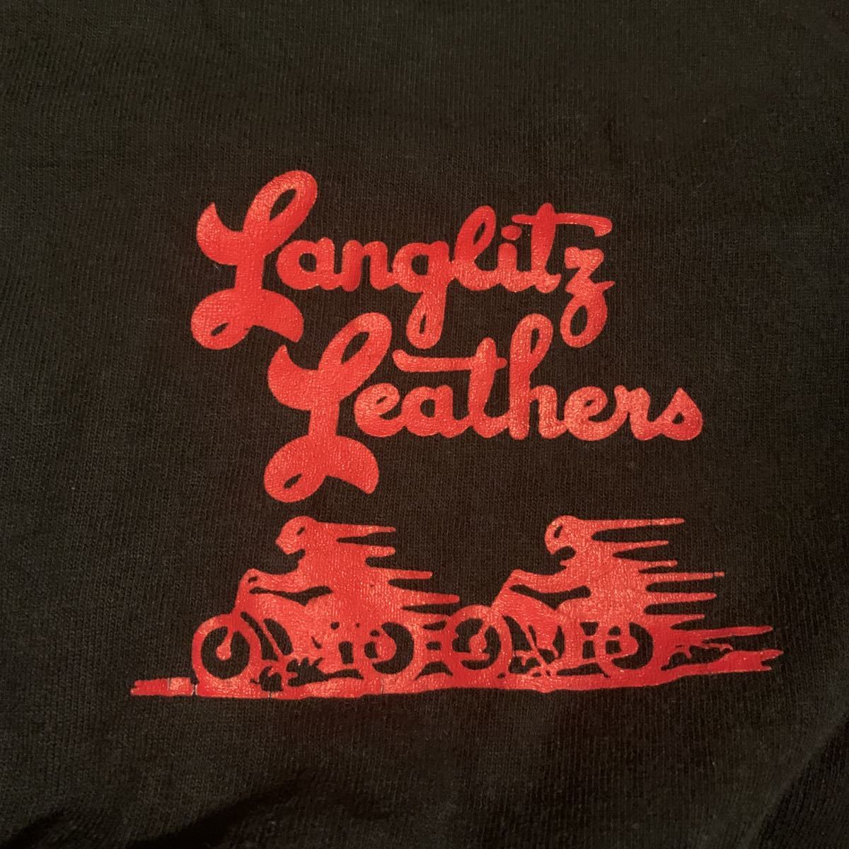 希少！【LANGLITZ LEATHERS】T-SHIRT MADE IN USA 中古 ラングリッツ 