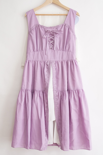 〇新品 アクシーズファム(kawaii) ケープ付きティアードワンピース