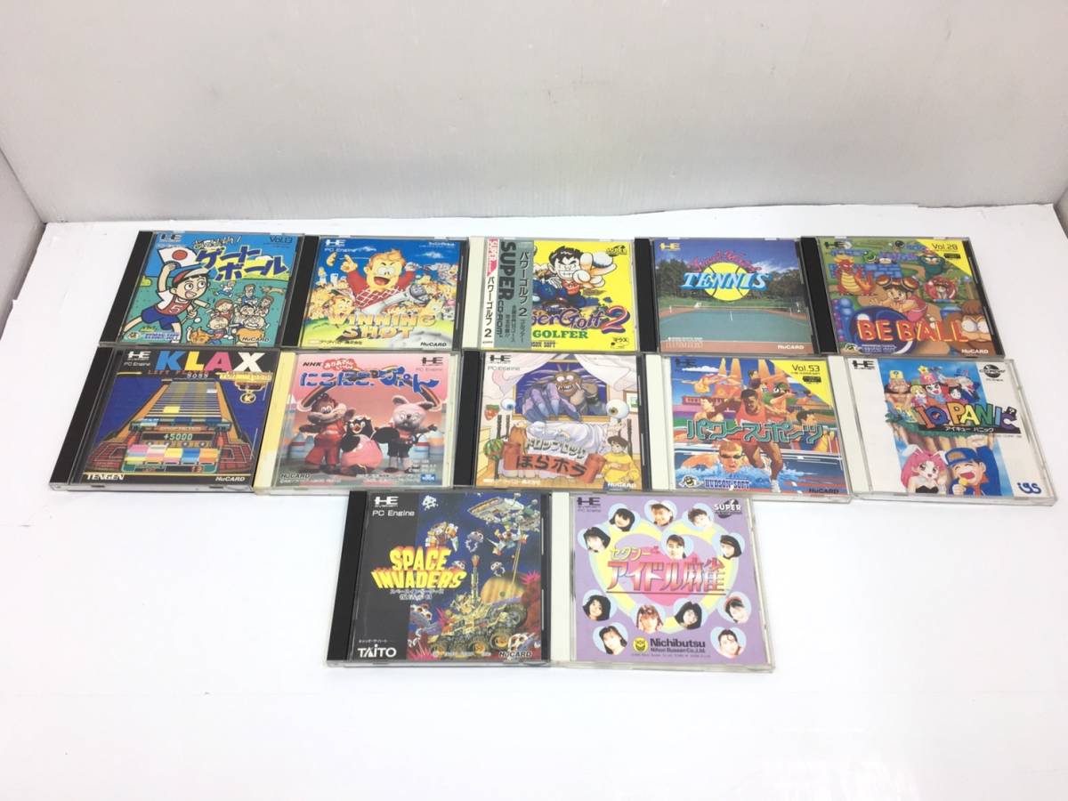 h34317 PCエンジン HuCARD SUPER CD-ROM2 ゲームソフト まとめ 12点 