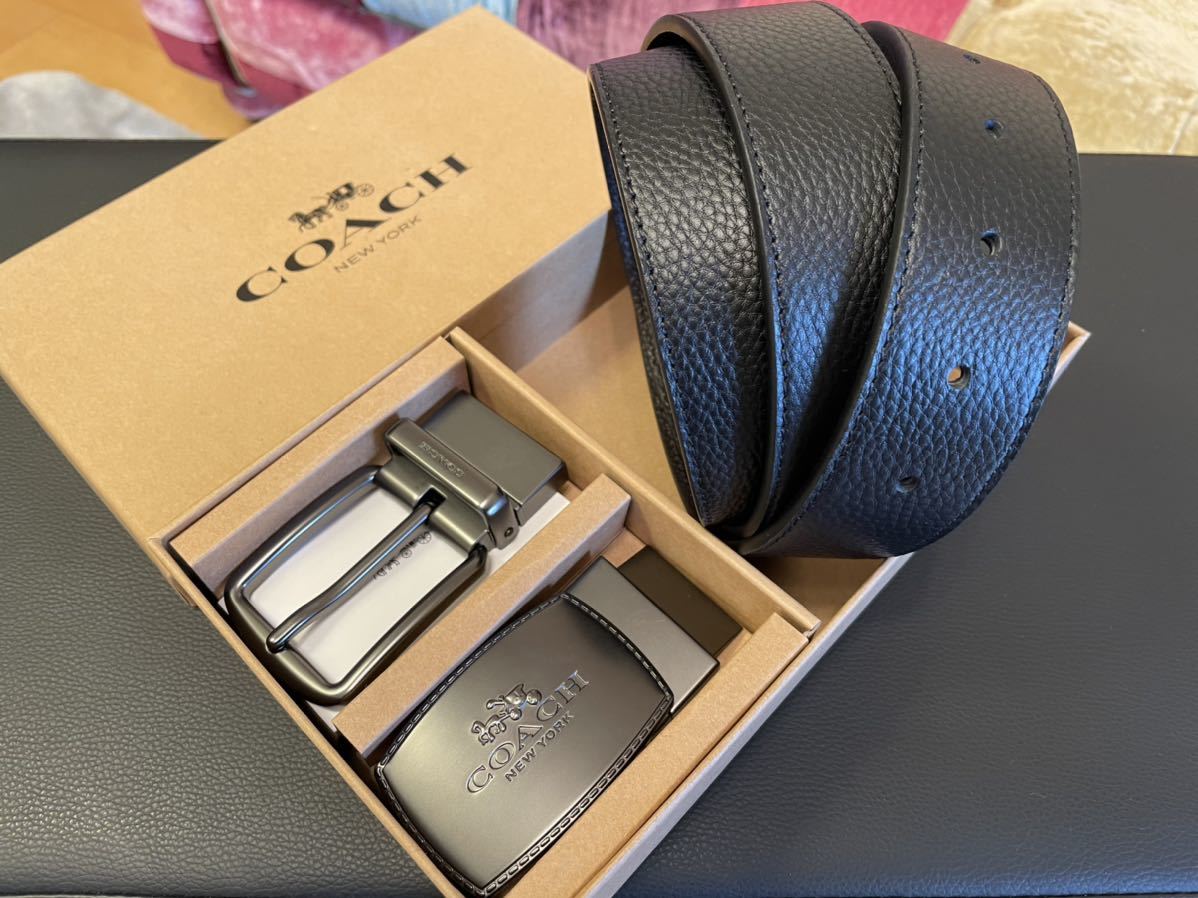  正規品COACHコーチ3点セットペブルドレザーフリーサイズリバーシブルベルト専用ギフト箱付き(その他)｜売買されたオークション情報、yahooの商品情報をアーカイブ公開 - オークファン 服飾小物