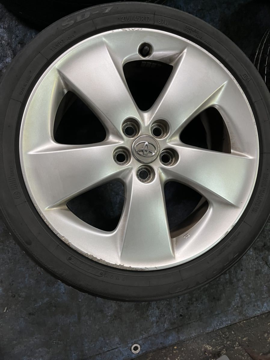 105 トヨタ 30プリウス ZVW30 純正 ホイール S G ツーリング 17インチ  
