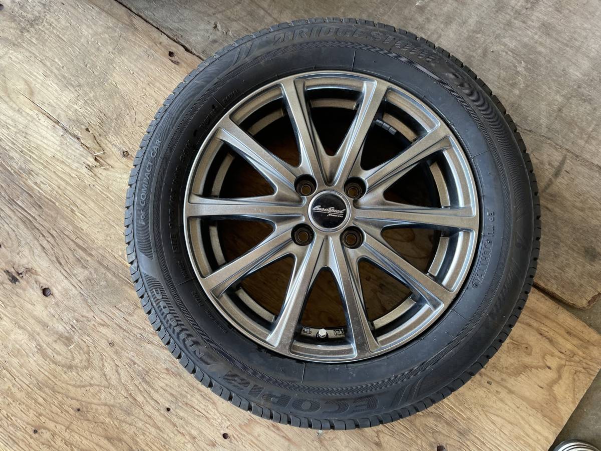 岩手発!! MANARAY SPORT Eurospeed 15×6.5J +40 BS ECOPIA 2020年製 