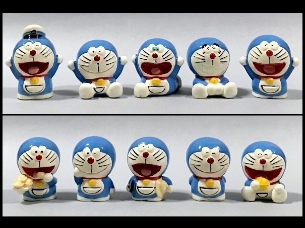 ☆レトロ 古い顔のドラえもん キャラクター フィギュア/人形 20体