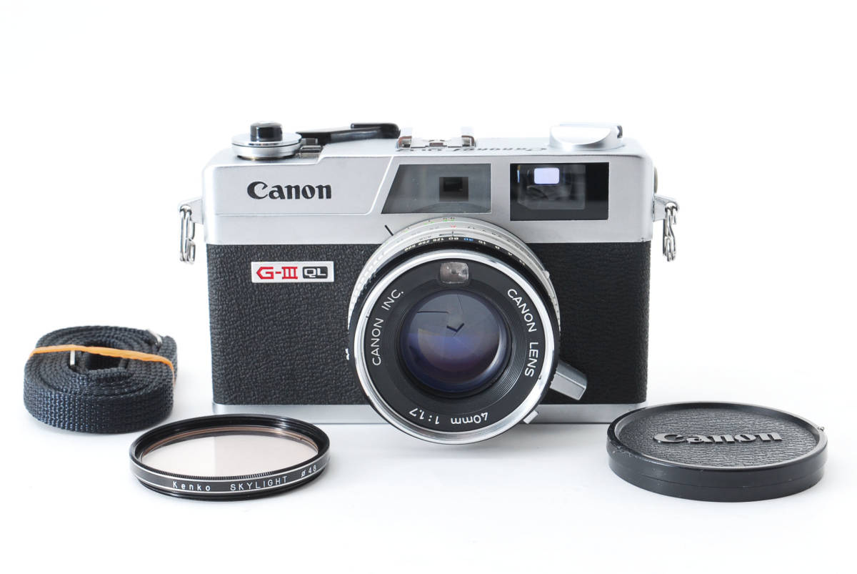 美品】Near MINT Canon Canonet QL17 GIII 35mm Rangefinder Film