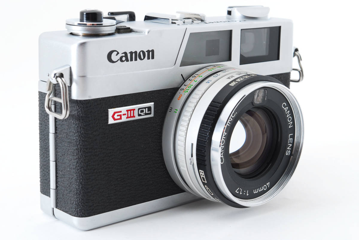 美品】Near MINT Canon Canonet QL17 GIII 35mm Rangefinder Film