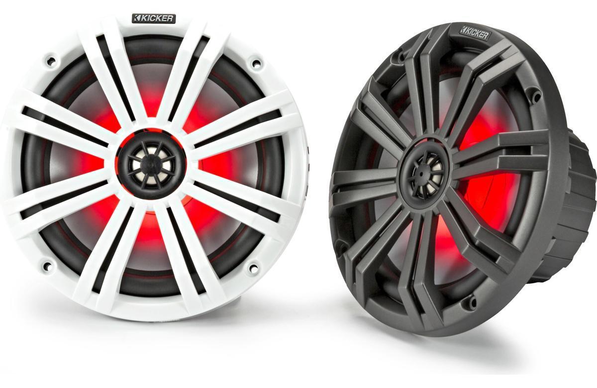 得価，安い USA Audio キッカー Kicker KM84L 45KM84L マリーングレード 20cm 8インチ Max.300W LED搭載 2色グリル付 保証付 税込(スピーカー)｜売買されたオークション情報、yahooの商品情報をアーカイブ公開 - オーク その他