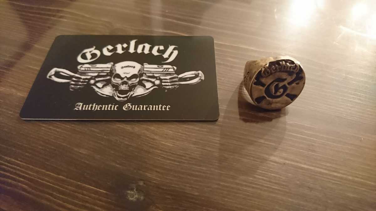 送料無料 ガーラックスタイル クロスボーンG シグネット リング  