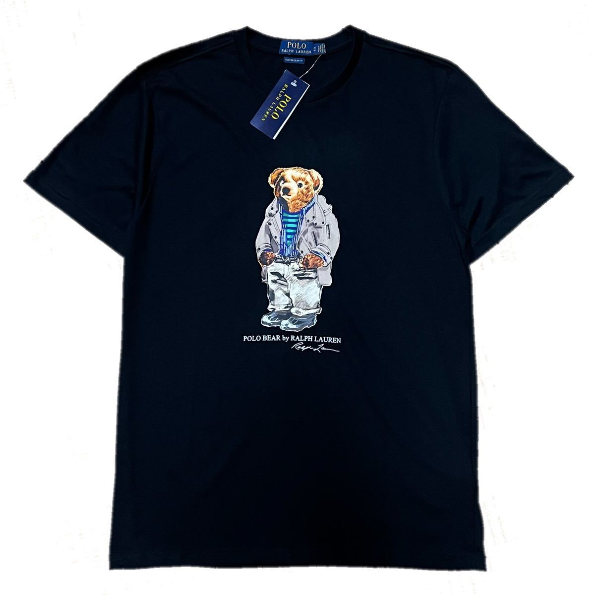  POLO RALPH LAUREN BEAR ポロラルフローレン ポロベア 半袖 Tシャツ ロゴプリント コットン ブラック 男女兼用 L(Lサイズ)｜売買されたオークション情報、yahooの商品情報をアーカイブ公開 - オーク 男性用