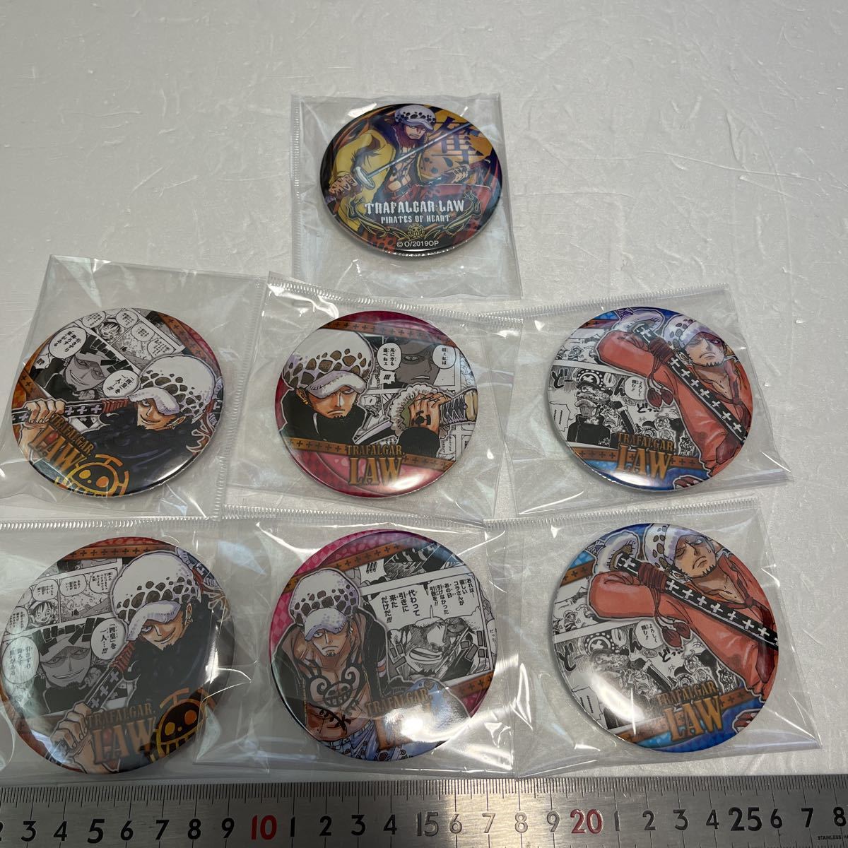 ワンピース　ONEPIECE　ロー　缶バッジ　まとめ売り ワンピース 缶バッジ まとめ売り ロー 22点セット ワンピース 20周年