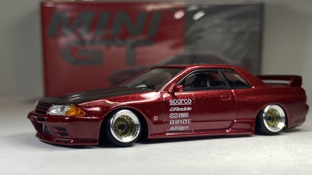 1/64 改 日産 スカイラインGT-R R32 車高短 深リムホイール SSR