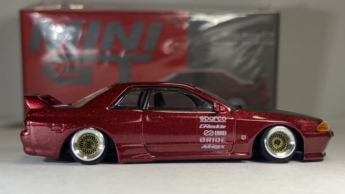 1/64 改 日産 スカイラインGT-R R32 車高短 深リムホイール SSR