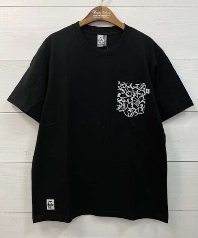  MO/CHUMS チャムス XLサイズ 東北別注 米織小紋柄 ポケット半袖Tシャツ 唐草 ブラック CH01-2045(文字、ロゴ)｜売買されたオークション情報、yahooの商品情報をアーカイブ公開 - オークファン XLサイズ以上