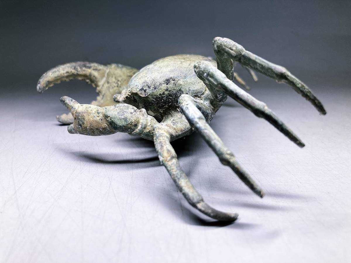 カニ 蟹 蟹の中古品・新品・未使用品一覧 オブジェ 銅製 置物 -古銅 