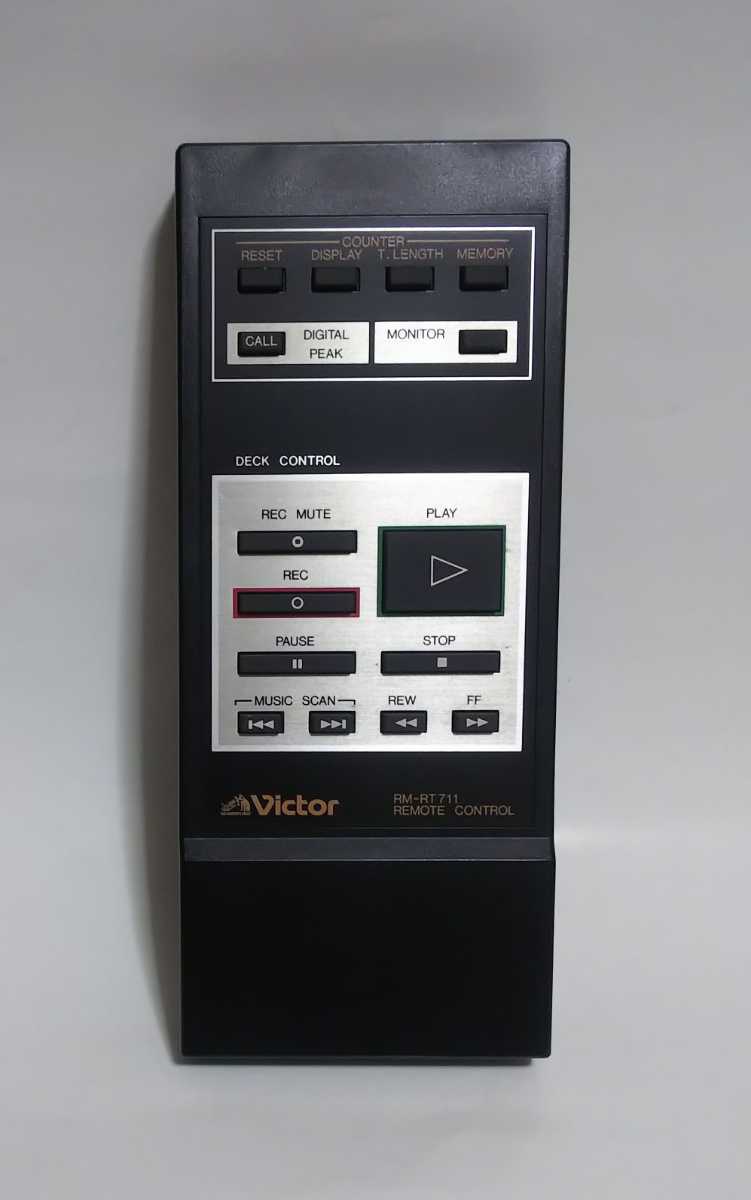 中古 ビクター Victor RM-RT711 カセットデッキ TD-V631用リモコン