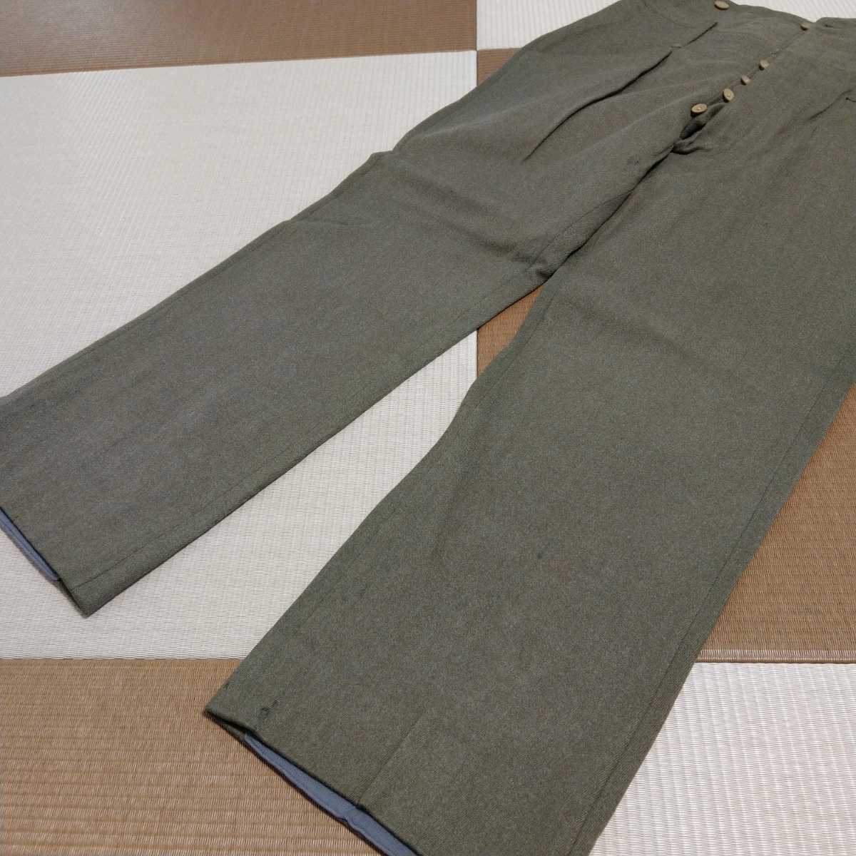 ☆日本陸軍 九八式将校冬用長袴 大きなサイズ☆当時の未使用品(日本軍 