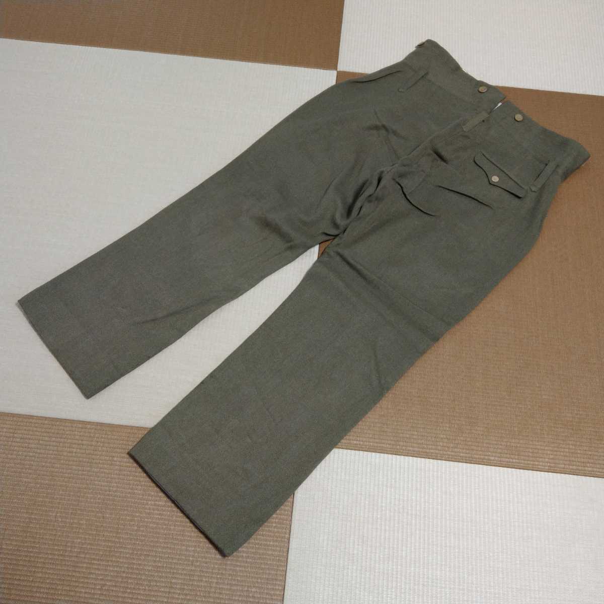 ☆日本陸軍 九八式将校冬用長袴 大きなサイズ☆当時の未使用品(日本軍 