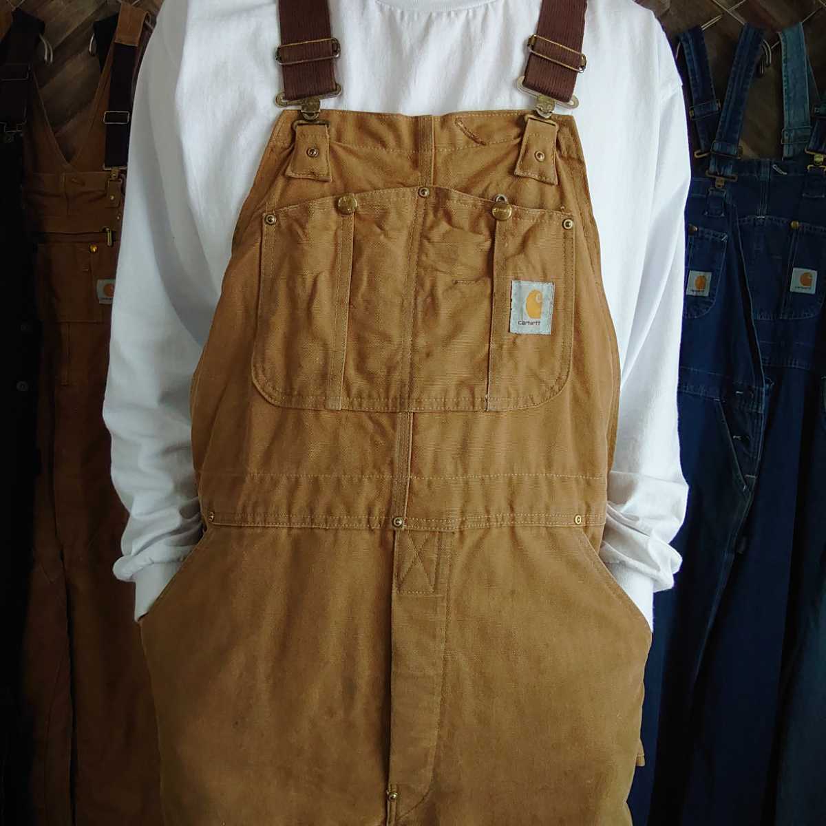 p*a様 Carhartt カーハート オーバーオール ダブルニー L キャメル p*a様 Carhartt カーハート オーバーオール ダブルニー L キャメル p*a