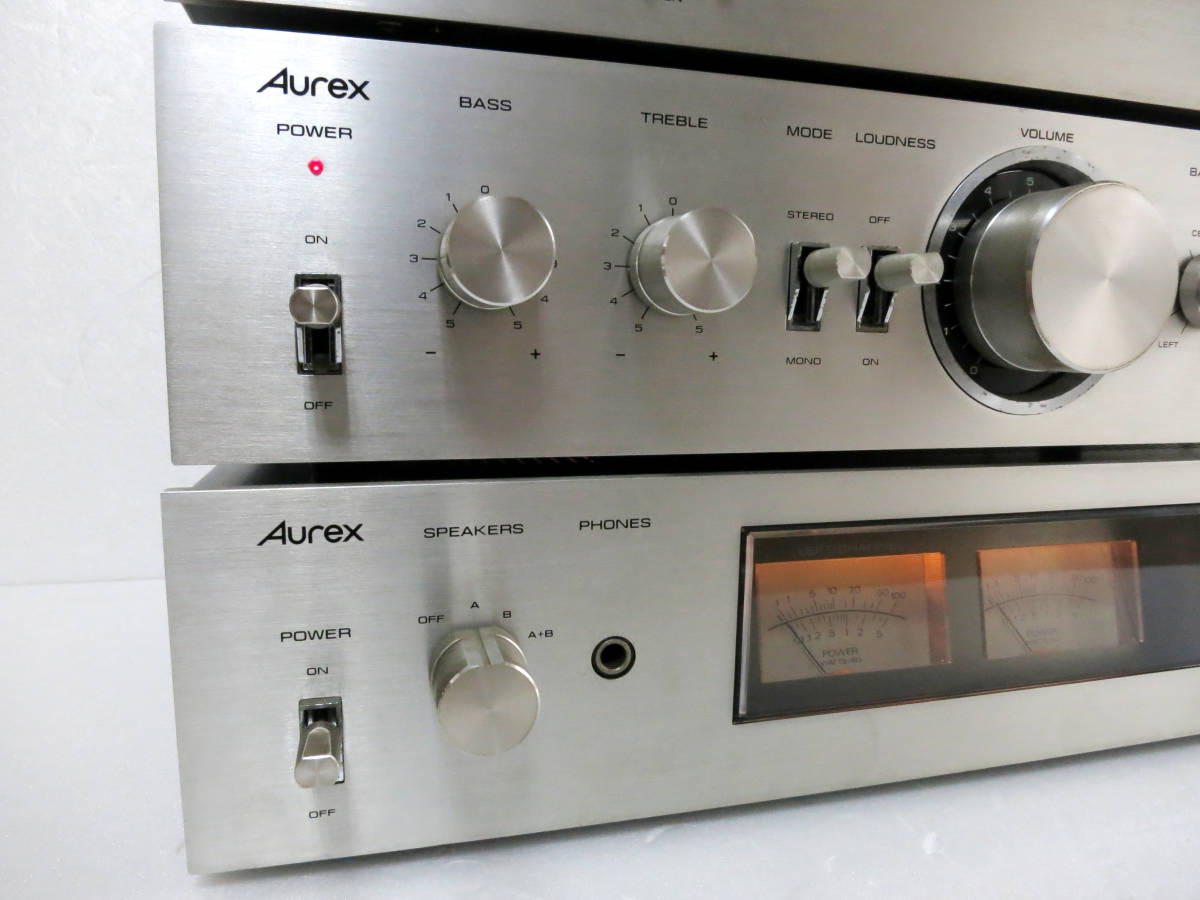 □Aurex プリ＆パワーアンプ+チューナー SY-335 SC-335 ST-335 動作